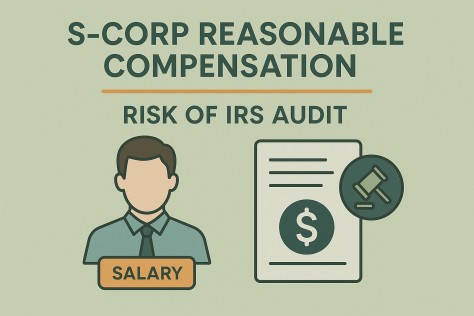 S-Corp股东合理薪酬合规指引