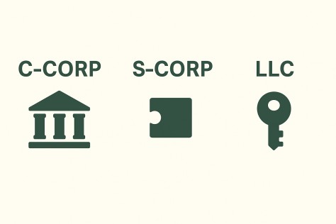 公司架构选择解析：C-Corp、S-Corp、LLC
